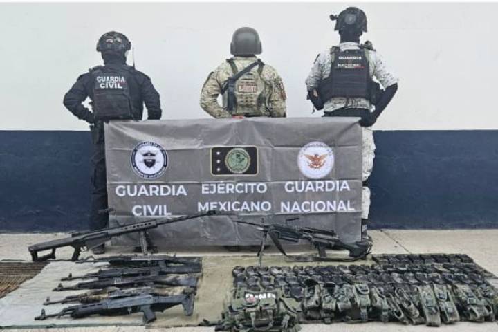 Aseguran un barret, 6 fusiles y cerca de 3 mil municiones en Buenavista: SSP
