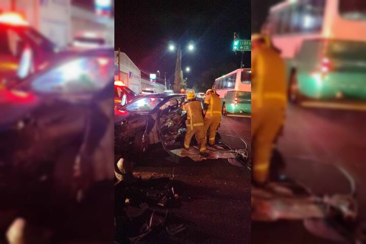 Choque entre 2 autos deja 1 herido en la Av. Periodismo de Morelia