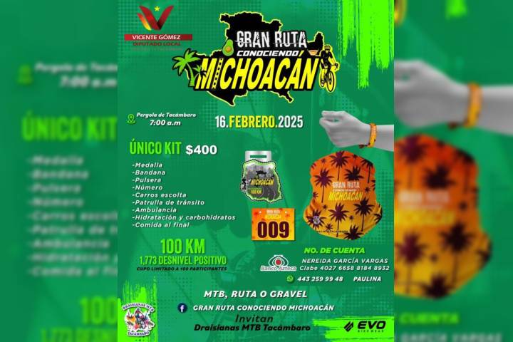 Invita Vicente Gómez a la "Gran Ruta Conociendo Michoacán"