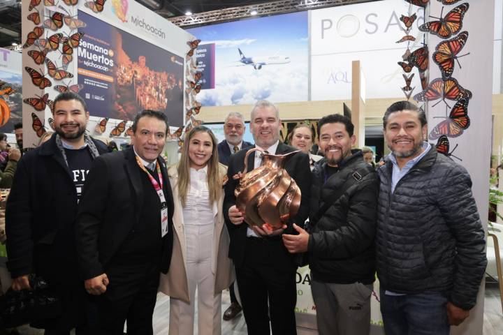 El gobernador Alfredo Ramírez presume a Michoacán en Fitur