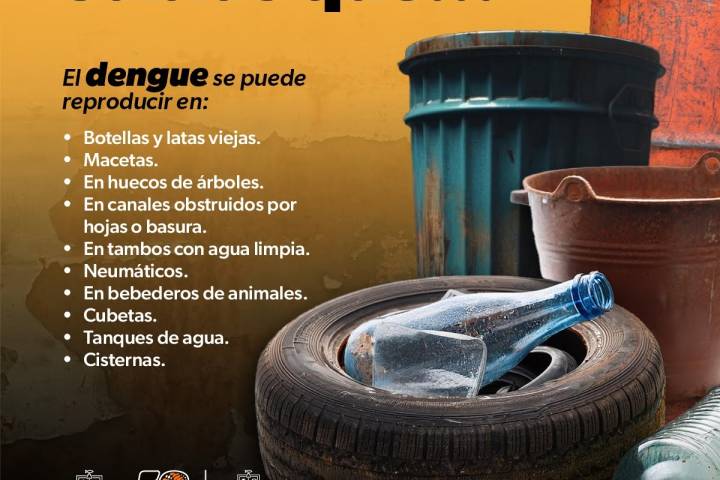 Mantén tu casa libre de dengue con estas recomendaciones de la SSM