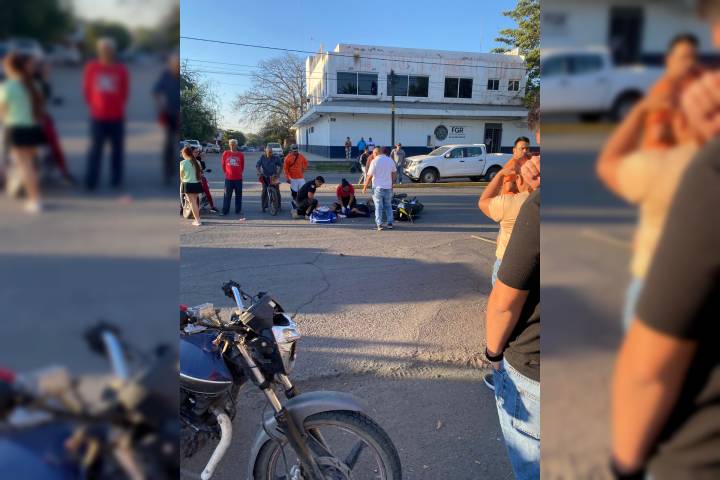 Madre e hija heridas al derrapar su motocicleta en la avenida Madero