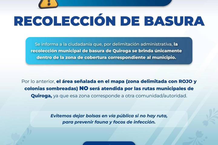 Ayuntamiento de Quiroga cumple con servicios públicos en zonas que le corresponden, al cien por ciento