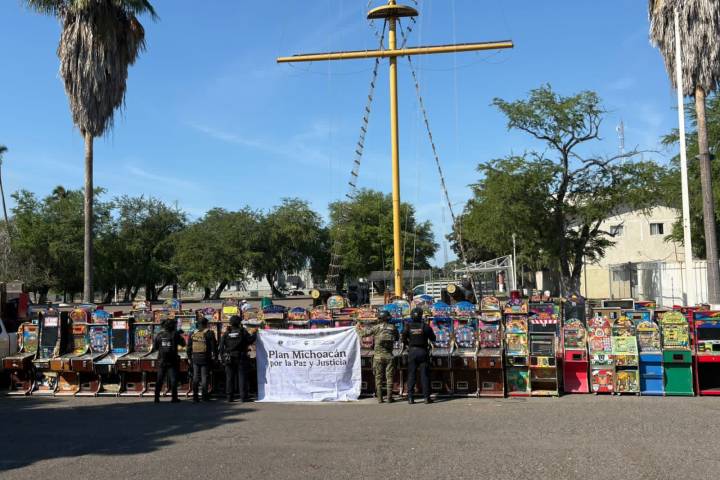 Avanza estrategia contra la extorsión con decomiso de tragamonedas en Morelia, Uruapan y Apatzingán: SSP
