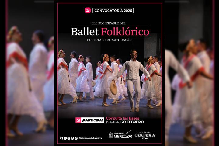 Secum abre convocatoria para ser parte del Ballet Folklórico de Michoacán