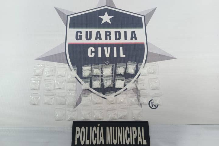 Asegurado un hombre en posesión de 40 dosis de droga en Salvador Escalante