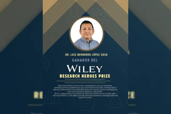 Investigador michoacano, primer mexicano en ganar el Wiley Research Heroes Prize