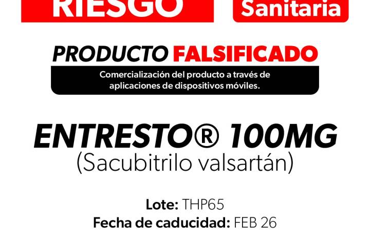 SSM alerta a la población sobre medicamento falsificado Entresto