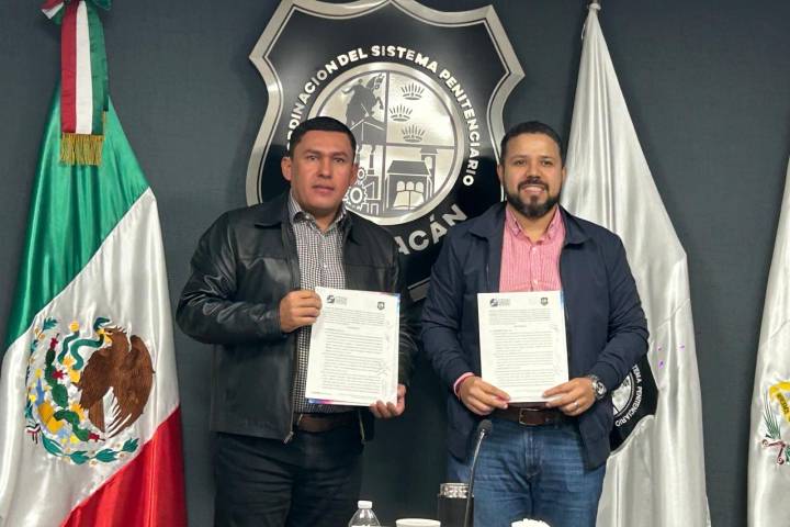 Firman convenio de colaboración CEDH y coordinación del Sistema Penitenciario del Estado de Michoacán