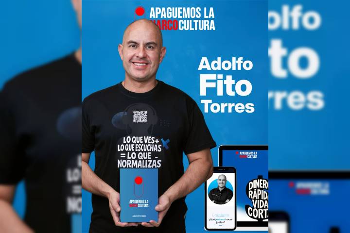 Apaguemos la narcocultura, libro escrito por Adolfo Fito Torres, visibiliza la necesidad social de cuidar a los jóvenes en el uso de las paltaformas tecnológicas