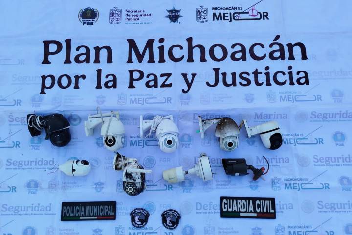 Cámaras de vigilancia ilegales aseguradas en Jacona: SSP
