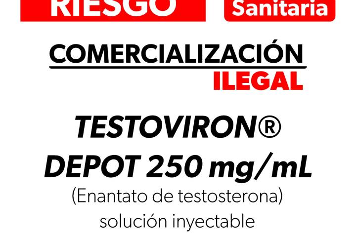 Cofepris alerta comercialización ilegal de Testoviron Depot 250 mg/mL