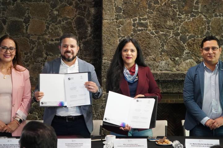 Firma la CEDH convenio de colaboración con la Secretaría de Cultura