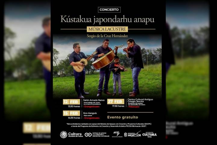 Secum invita al concierto de mariachi tradicional en la región lacustre de Pátzcuaro
