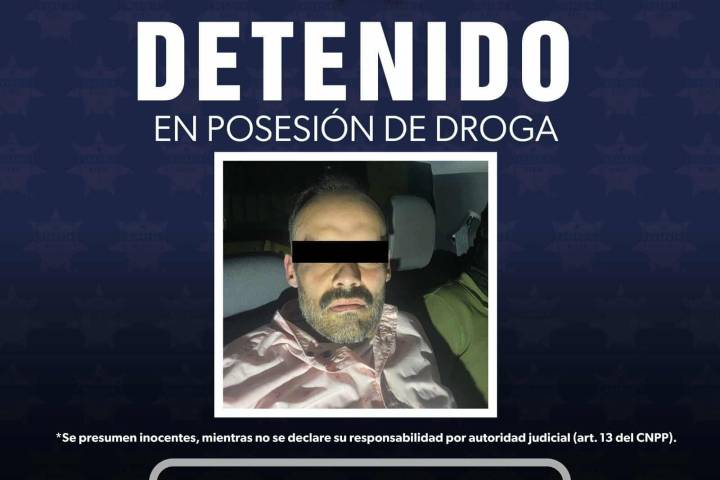 GC detiene a prófugo de la justicia en posesión de droga, en Morelia