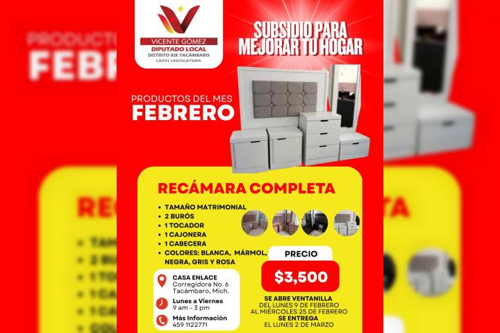 Casa Enlace del Dip. Vicente Gómez Núñez abre nueva ventanilla de Programa de Apoyos Subsidiados