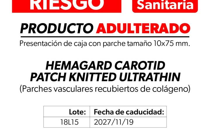 Alerta Cofepris por adulteración de parches vasculares: SSM