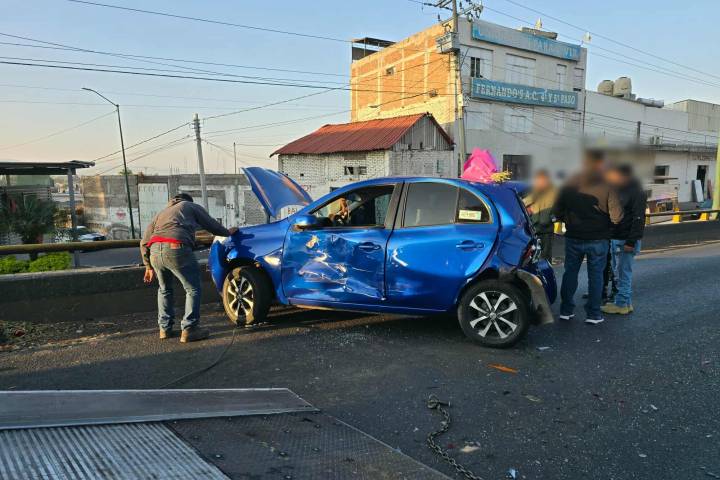 Se registra choque múltiple en el Libramiento Norponiente de Morelia