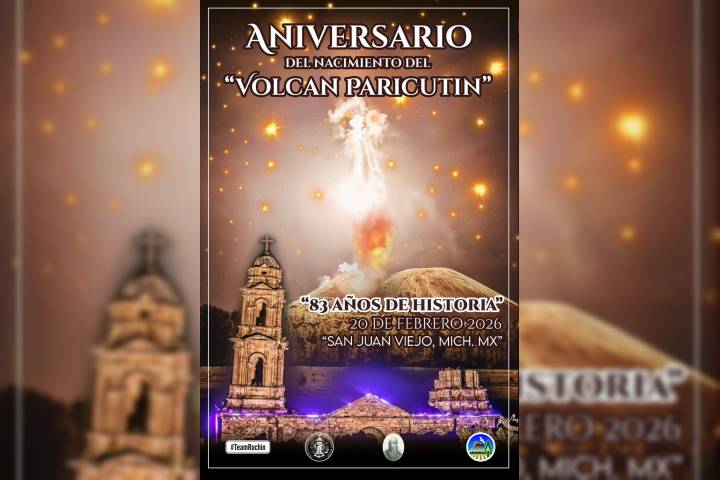 San Juan Parangaricutiro conmemora 83 años del volcán Paricutín