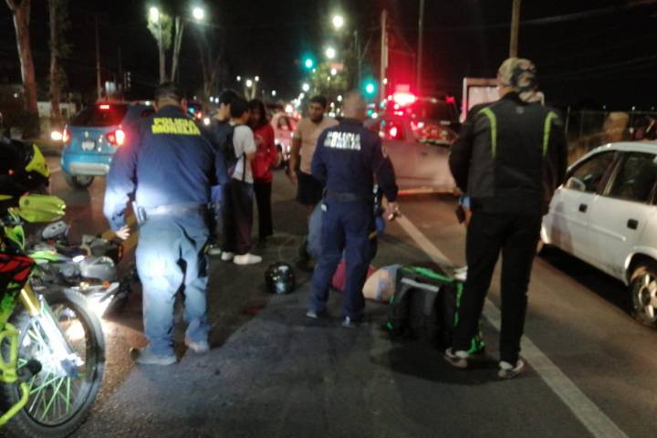 Dos accidentes viales dejan tres lesionados en Morelia