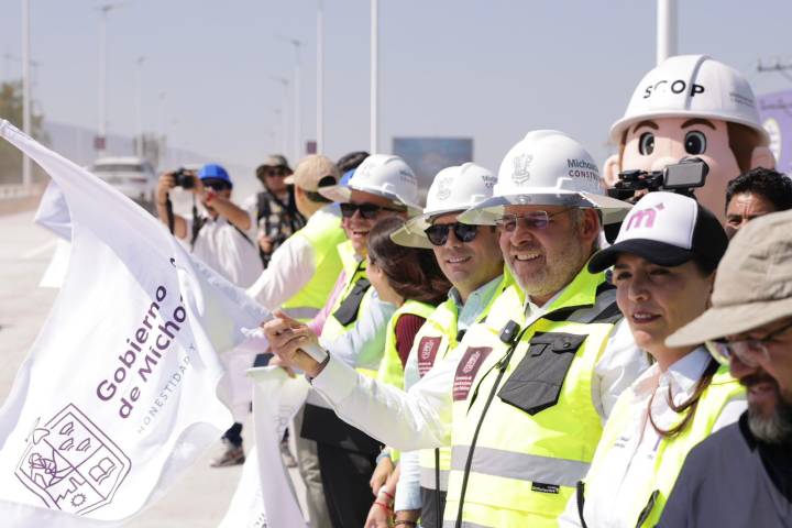 Tras 5 meses de construcción, abre Bedolla circulación en puente norte del distribuidor Eréndira