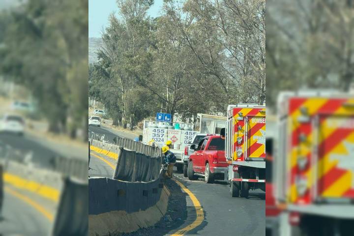 Se registra choque entre tres vehículos sobre la Morelia-Salamanca