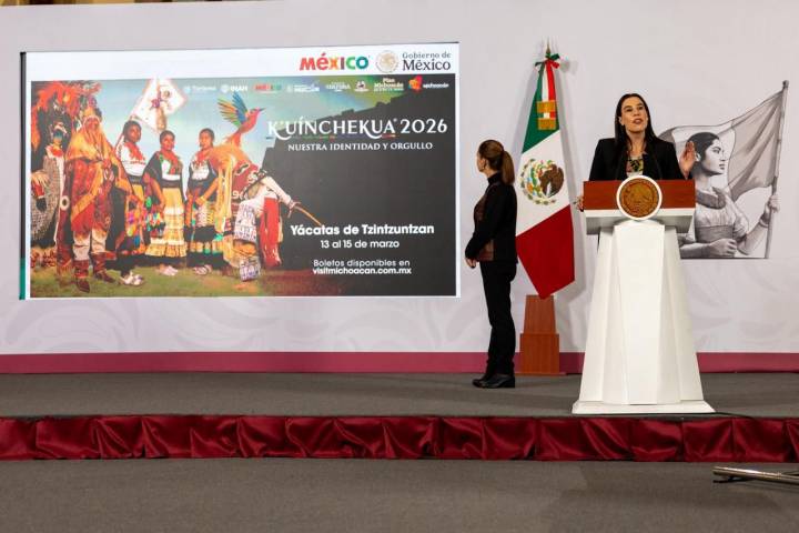Presentan en la Mañanera la K'uínchekua 2026, en el marco del Plan Michoacán