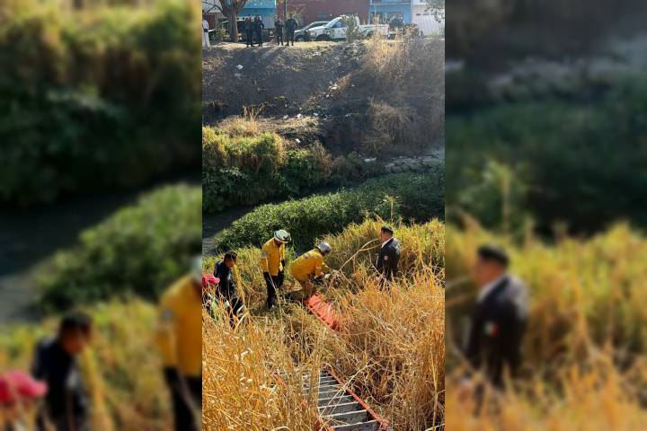 Bomberos rescatan a hombre que estaba dentro de un río de aguas negras en Morelia