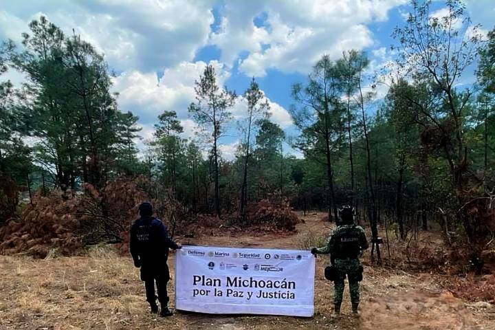 Ejército destruye campamento presuntamente ligado a la delincuencia en zona serrana de Zinapécuaro