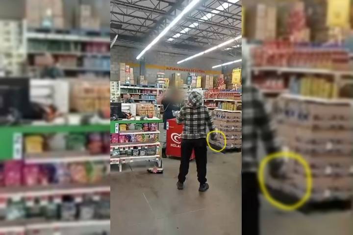 Identifican a las dos mujeres que con cuchillos intentaron robar en una tienda Aurrera de Tarímbaro