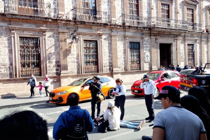 Atropellan a peatona en el Centro Histórico de Morelia