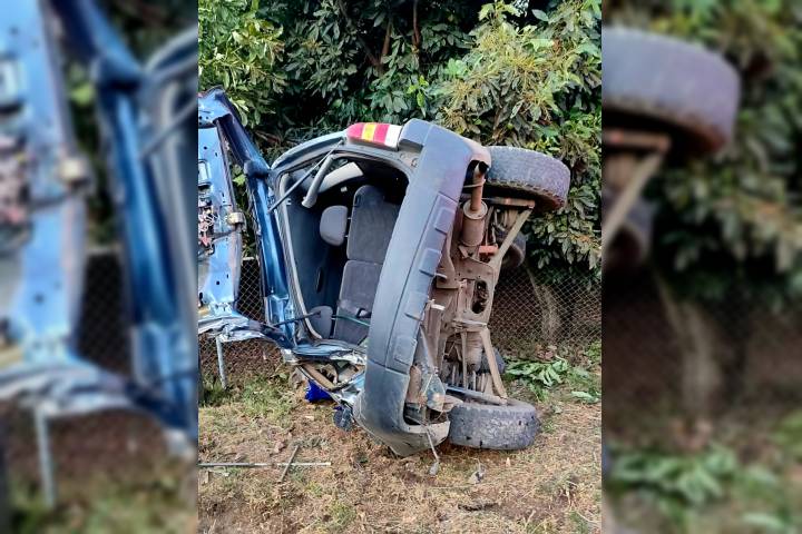 Un muerto prensado, tras volcadura en la carretera Uruapan-Paracho
