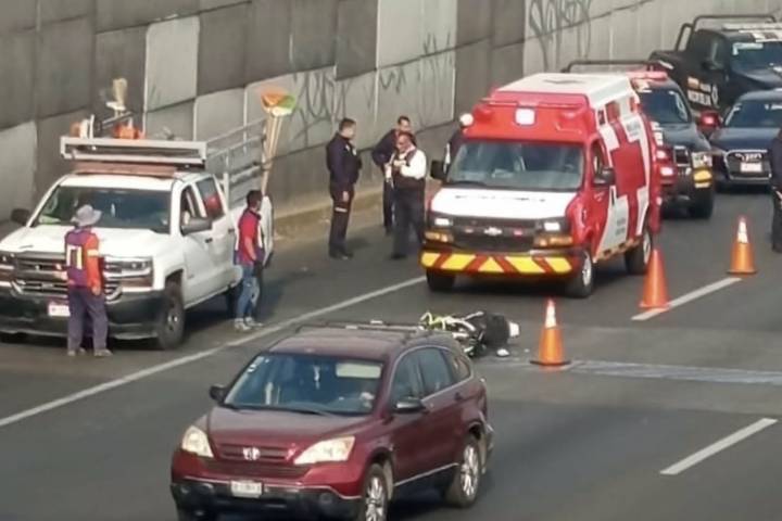 Se accidenta motociclista en el Libramiento Norte de Morelia