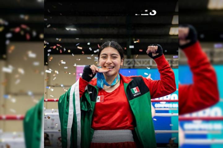 Alumna del Cecytem hace historia y gana medalla mundial de boxeo