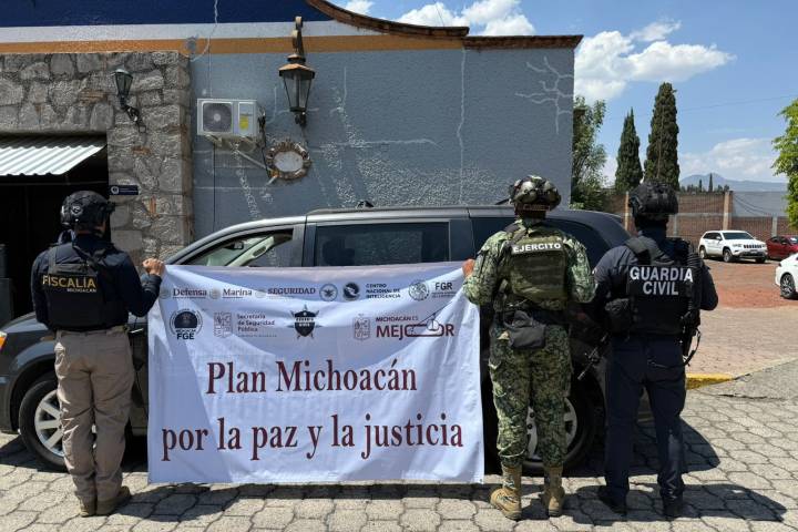 SSP y Defensa detienen a 6 personas y aseguran 10 armas en Morelia