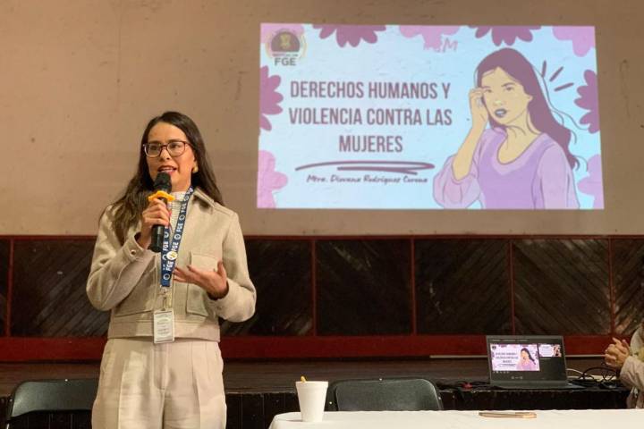 FGE capacita en derechos humanos y prevención de la violencia contra las mujeres en Erongarícuaro