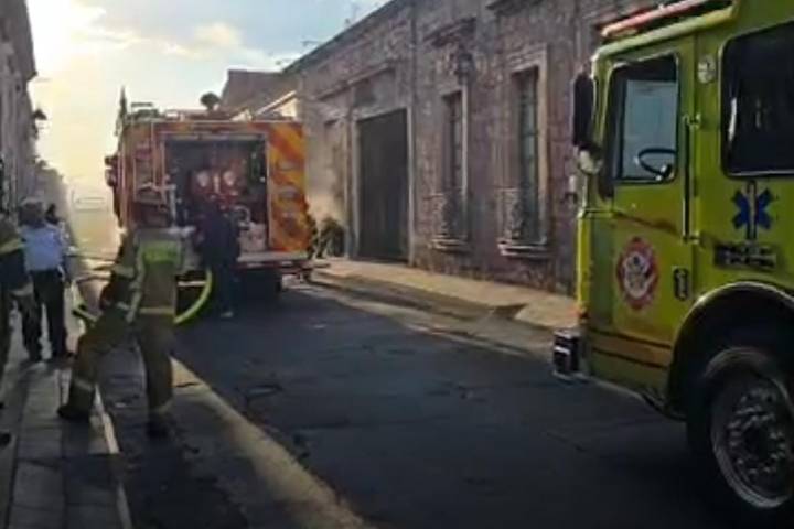 Se registra incendio en el bar Watson en el centro de Morelia