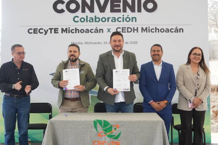 Convenio CEDH–CECyTE impulsa vinculación estudiantil