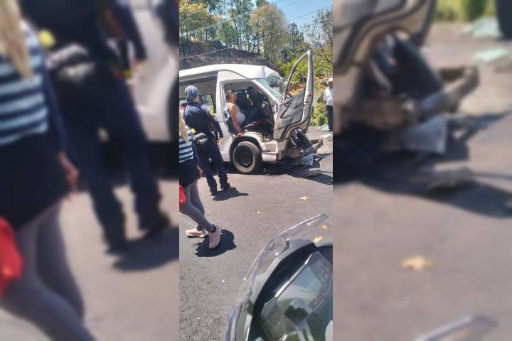 Tres heridos tras choque frontal en la carretera "libre" Uruapan-Lombardía