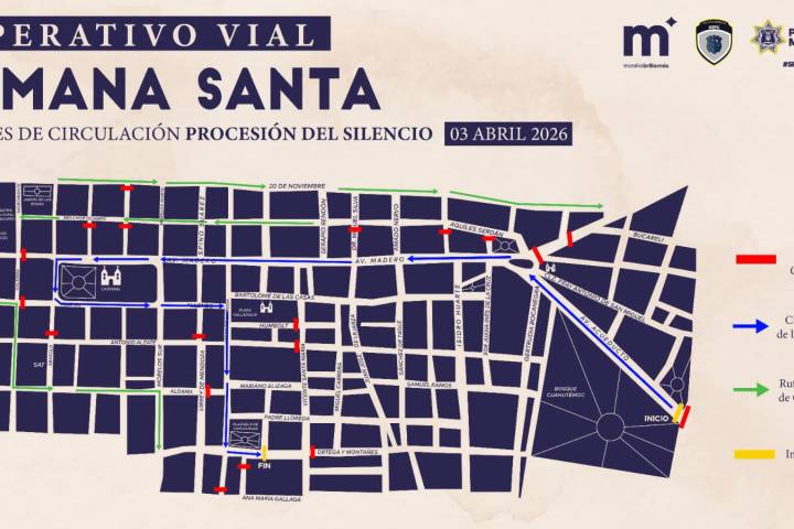 Conoce el operativo vial para la Procesión del Silencio, en Morelia