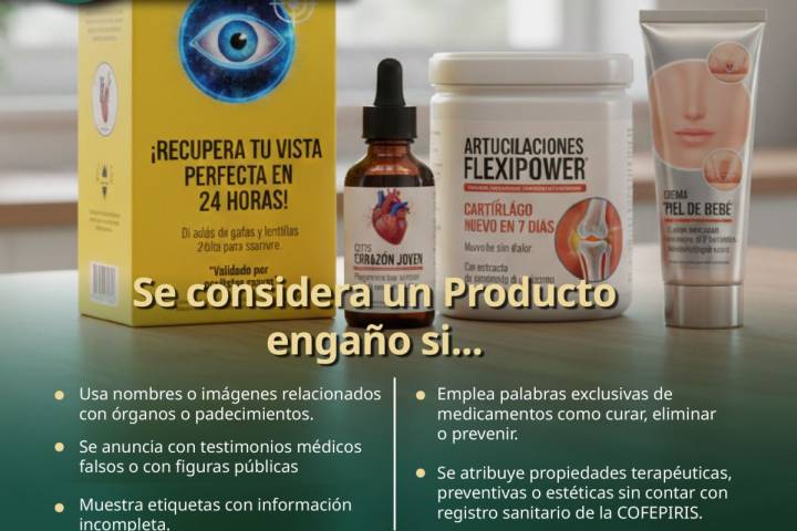 ¡Protege tu salud! SSM advierte sobre los riesgos de consumir "productos engaño"