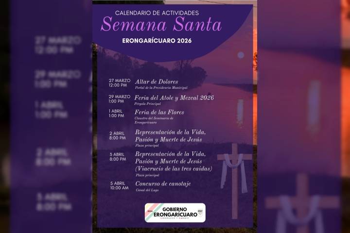 Gastronomía, cultura y deporte se unirán durante Semana Santa en Erongarícuaro