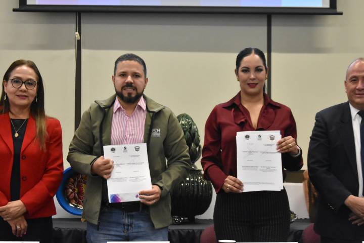 FECC y CEDH firman convenio para fortalecer combate a la corrupción y protección de derechos humanos