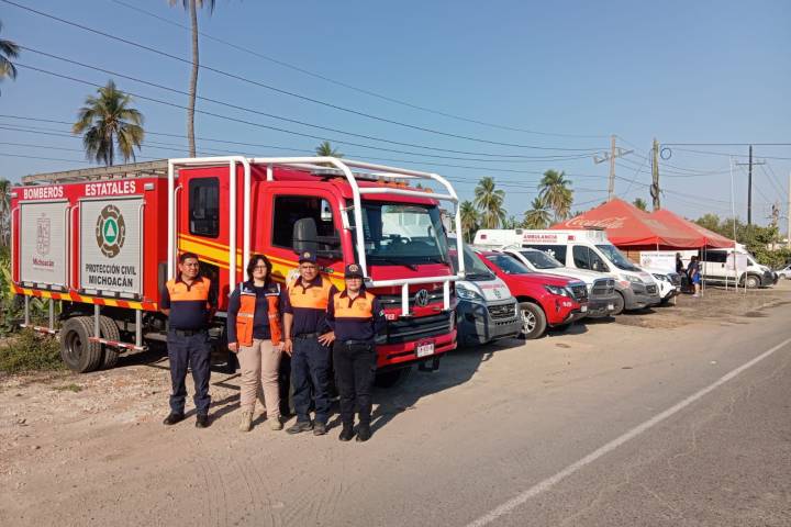En marcha operativo preventivo de PC en playas de Michoacán por Semana Santa