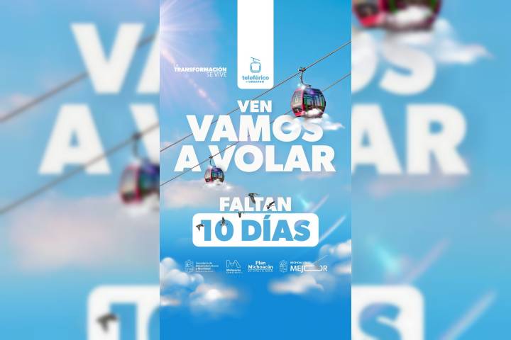 Inicia cuenta regresiva; faltan solo 10 días para inaugurar el teleférico de Uruapan: Bedolla
