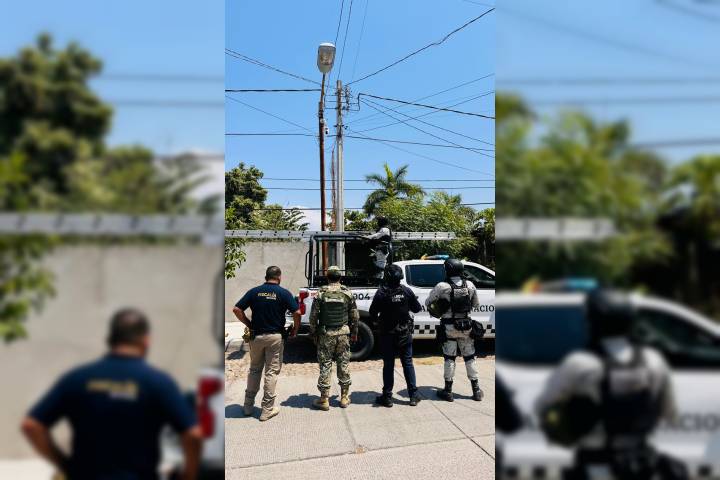 FGE desmantela red de vigilancia ilegal en Apatzingán; aseguran 14 cámaras "parásitas"