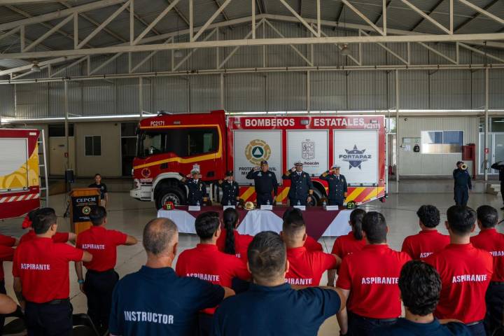 Da inicio la Escuela de Bomberos de Michoacán: Segob