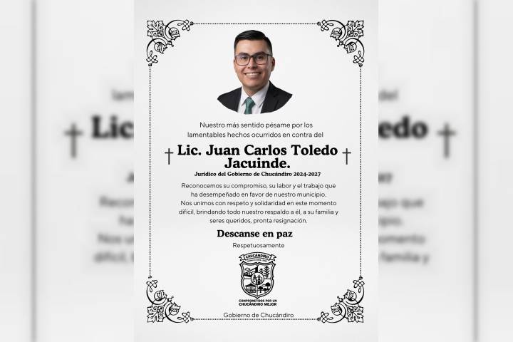 Golpean brutalmente a asesor jurídico del Ayuntamiento de Chucándiro; muere en un hospital de Morelia