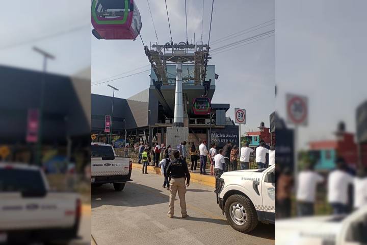 Participa FGE en operativo interinstitucional con motivo de la inauguración del teleférico en Uruapan