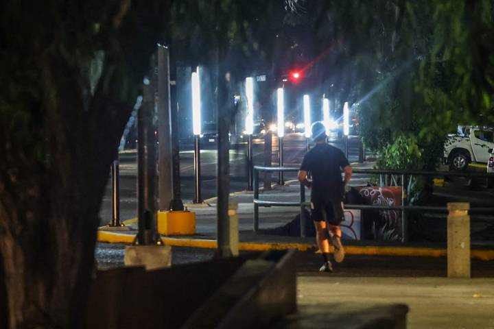 Entrega Alfonso Martínez nueva iluminación en la avenida Ventura Puente